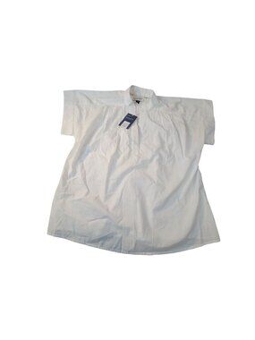 Universal Thread Womens White Short-Sleeve Popover Tunic Top XS - Made In India